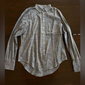 Blue Jarrett Bay Button-Up Shirt
